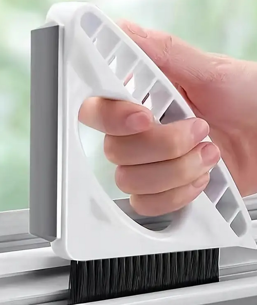 3-in-1 Grout Cleaner, Scrub Brush & Squeegee Tool