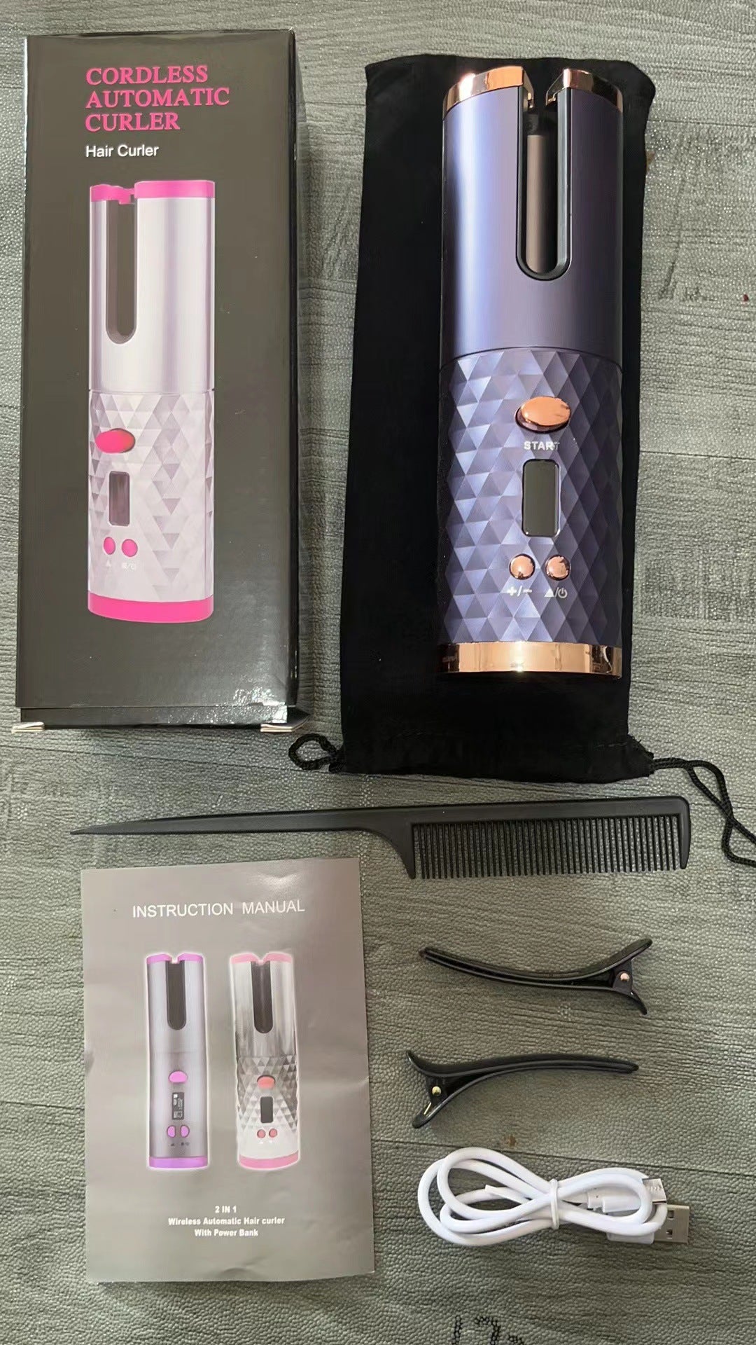 Compact USB Charge Hair Curler Mini